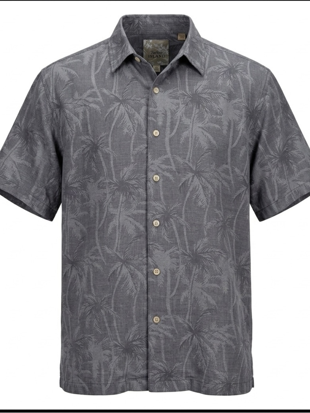 Tasso‎ Elba Island Silk & Linen Blend Tropical Palm Shirt